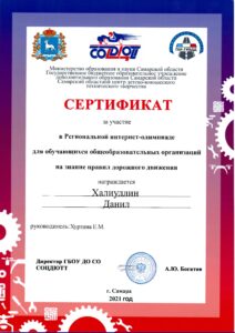 сертификат Халиуллин
